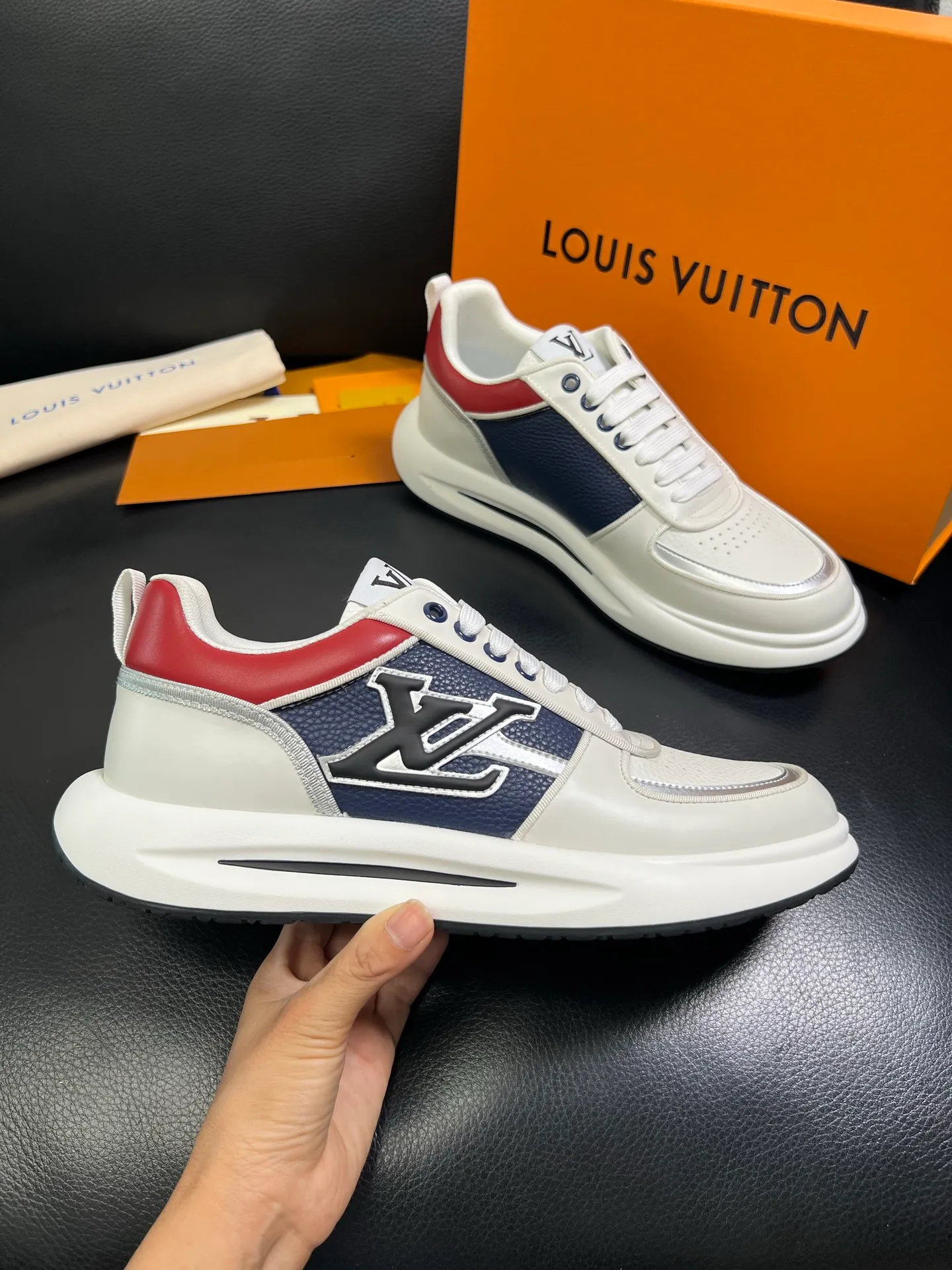 Men's shoes💰800 Lv 🔍Top purchasing agent🇮🇹 Louis Vuitton, the sports sneaker counter is synchronized, the uppers are imported from Italy, high-quality splicing colorful and complex crafts, the imported mesh padding is soft and comfortable, soles: original soles specially provided by the original factory, T men's men's shoes 💰U exclusive movable molded soles are super comfortable, original factory and single goods, 🔍🔍high quality, you can enter and exit the counter at will, welcome to compare, code number 38-44 (customized 45) 85871